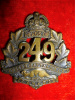 249th Battalion (Regina, Saskatchewan) Cap Badge   